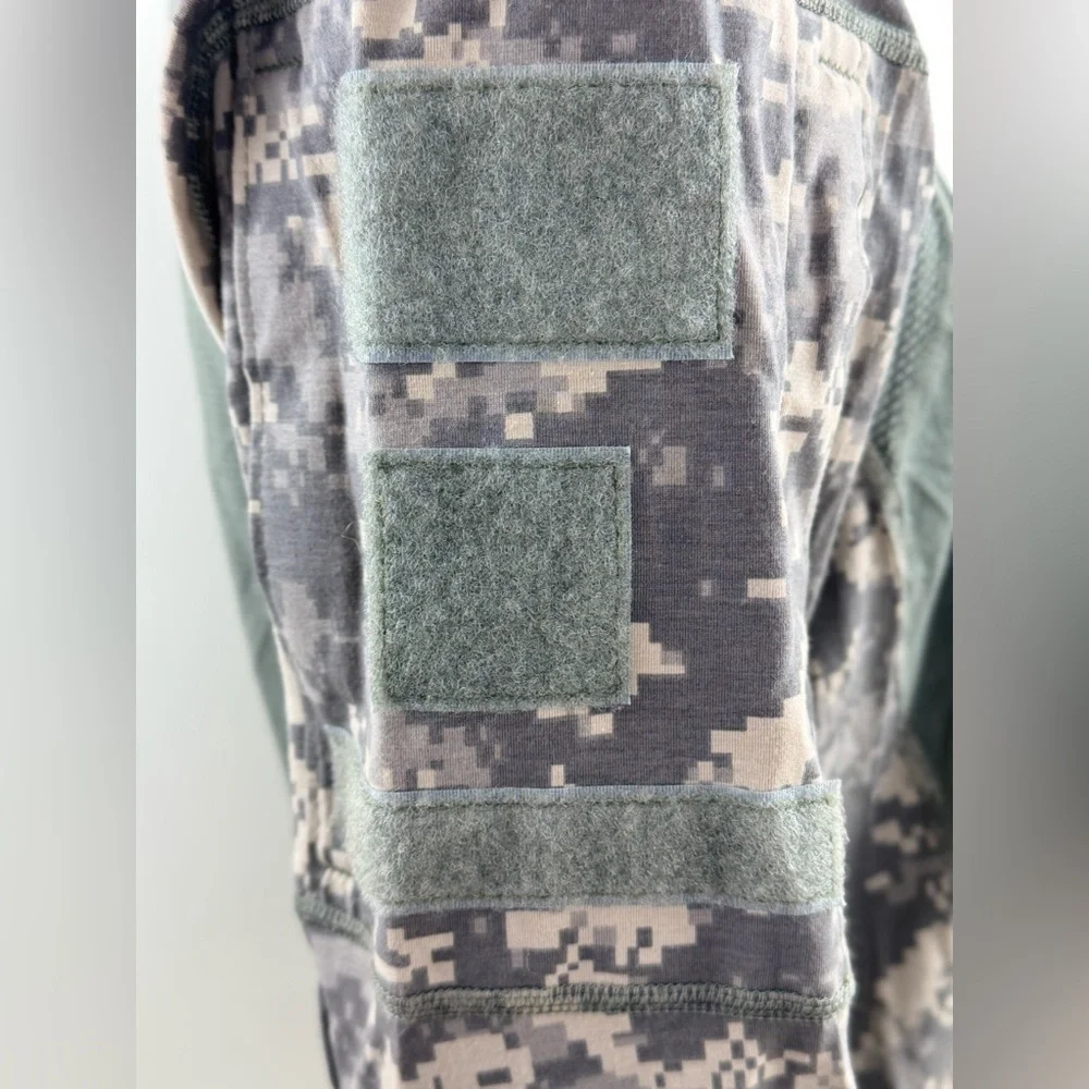 Massif US Army Combat Shirt Men Large, Digital Camo, Flame Resistant, Stretch - Picture 4 of 16